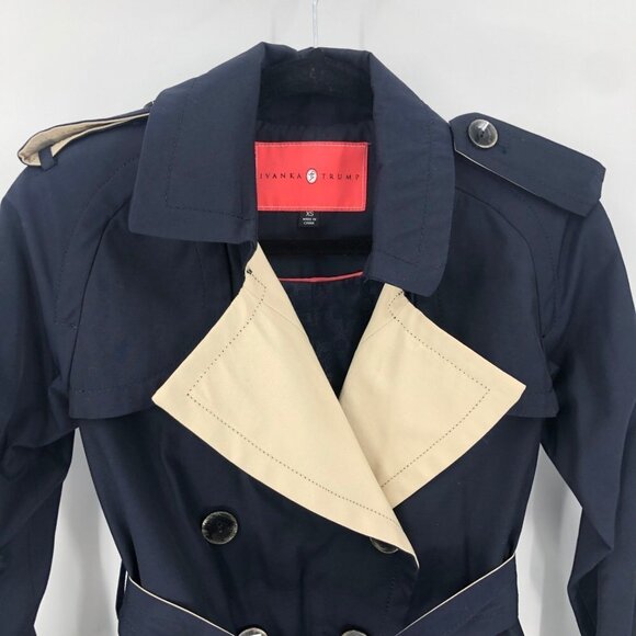 Ivanka Trump Double Breasted Rain Jacket Size XS - Picture 3 of 11